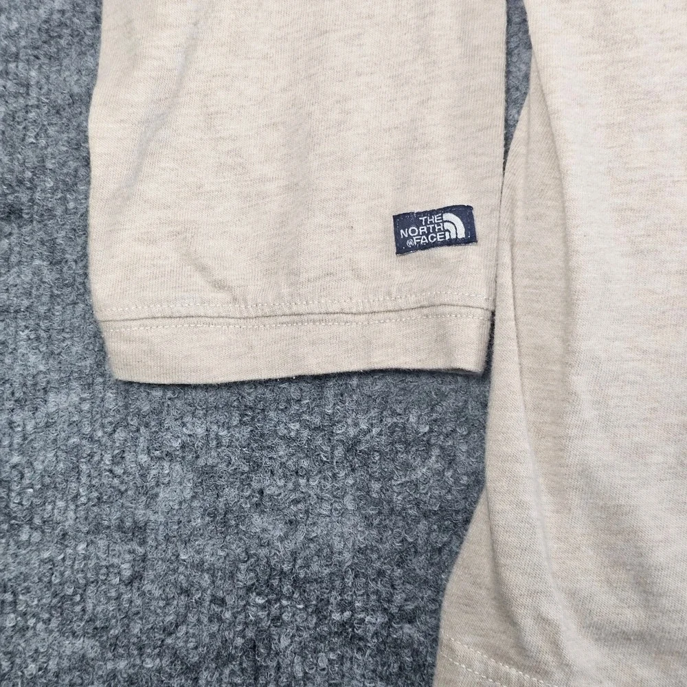 The North Face Men's XL Long Sleeve California Heritage T-Shirt Tan Beige Slub